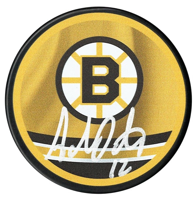 Adam Oates Autographed Boston Bruins Reverse Retro Puck CoJo Sport Collectables Inc.
