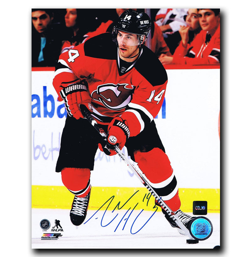 Adam Henrique New Jersey Devils Autographed 8x10 Photo.
