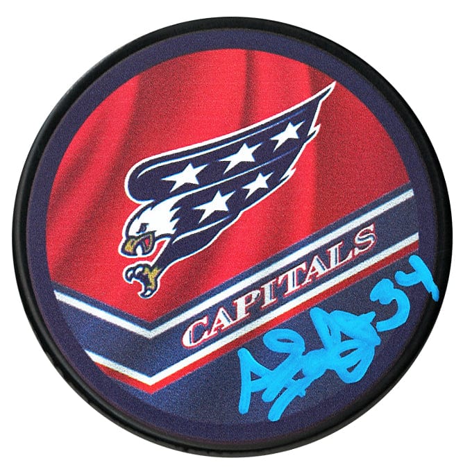 Al Iafrate Autographed Washington Capitals Reverse Retro Puck CoJo Sport Collectables Inc.