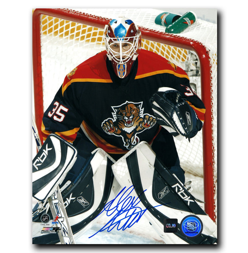 Alex Auld Florida Panthers Autographed Crease 8x10 Photo CoJo Sport Collectables Inc.