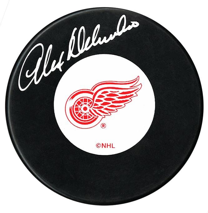 Alex Delvecchio Autographed Detroit Red Wings Puck CoJo Sport Collectables Inc.
