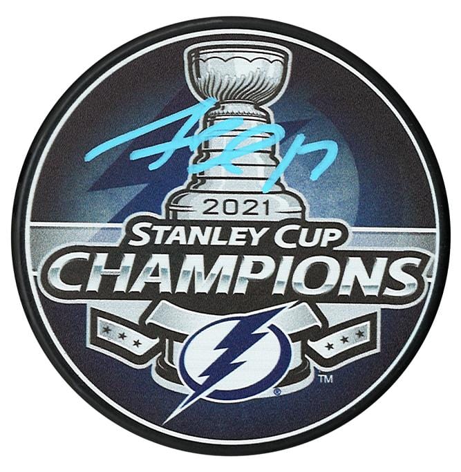 Alex Killorn Autographed Tampa Bay Lightning 2021 Stanley Cup Champions Puck CoJo Sport Collectables