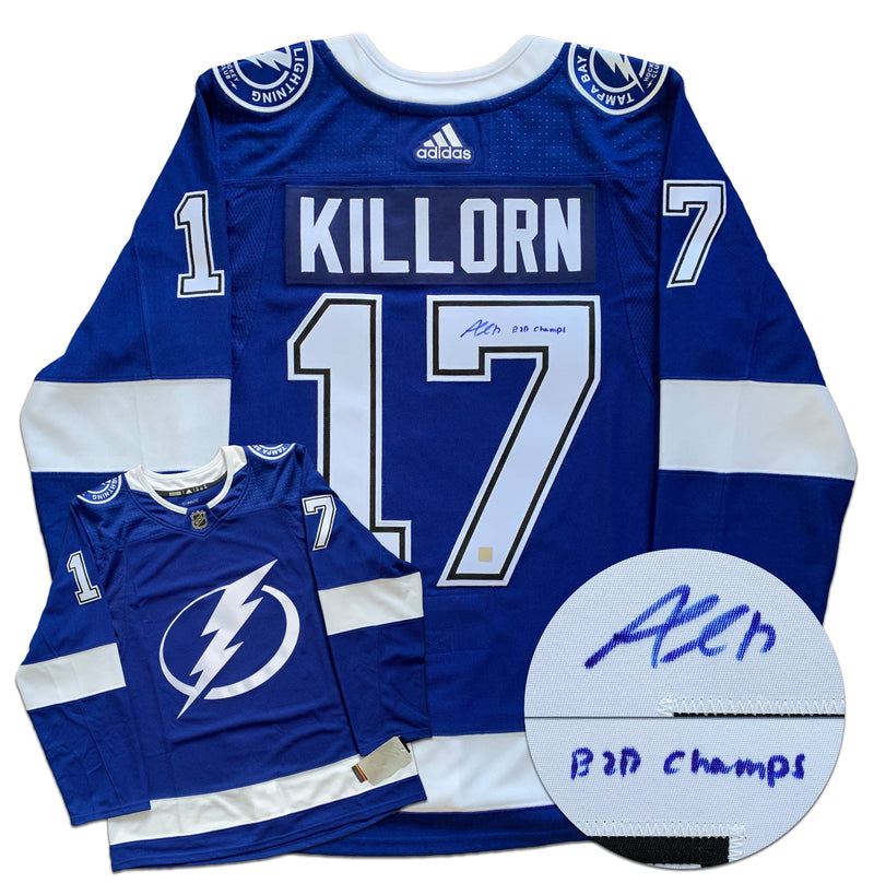 Alex Killorn Tampa Bay Lightning Autographed B2B Champs Adidas Pro Jersey CoJo Sport Collectables Inc.
