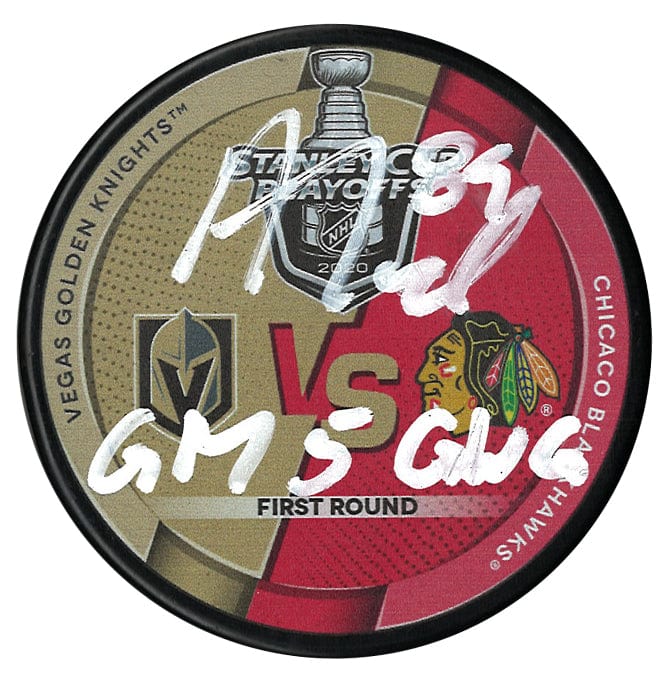 Alex Tuch Vegas Golden Knights Autographed 2020 Stanley Cup Playoffs Game 5 Inscribed Puck CoJo Sport Collectables Inc.