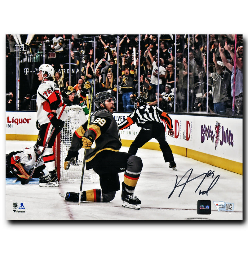 Alex Tuch Vegas Golden Knights Autographed Goal Celebration 8x10 Photo CoJo Sport Collectables Inc.