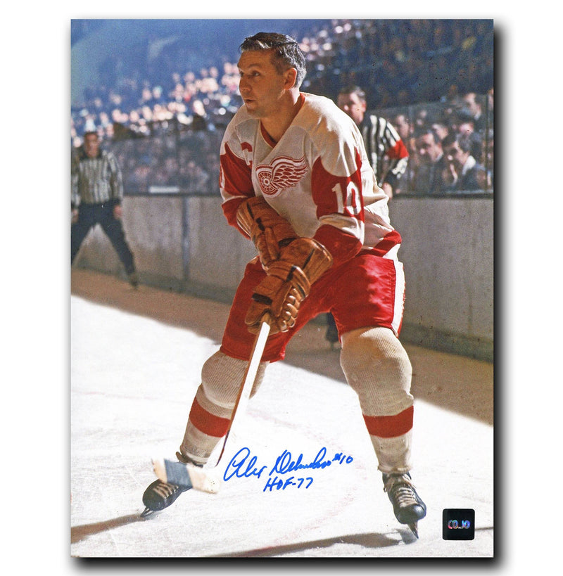 Alex Delvecchio Detroit Red Wings Autographed 8x10 Photo CoJo Sport Collectables