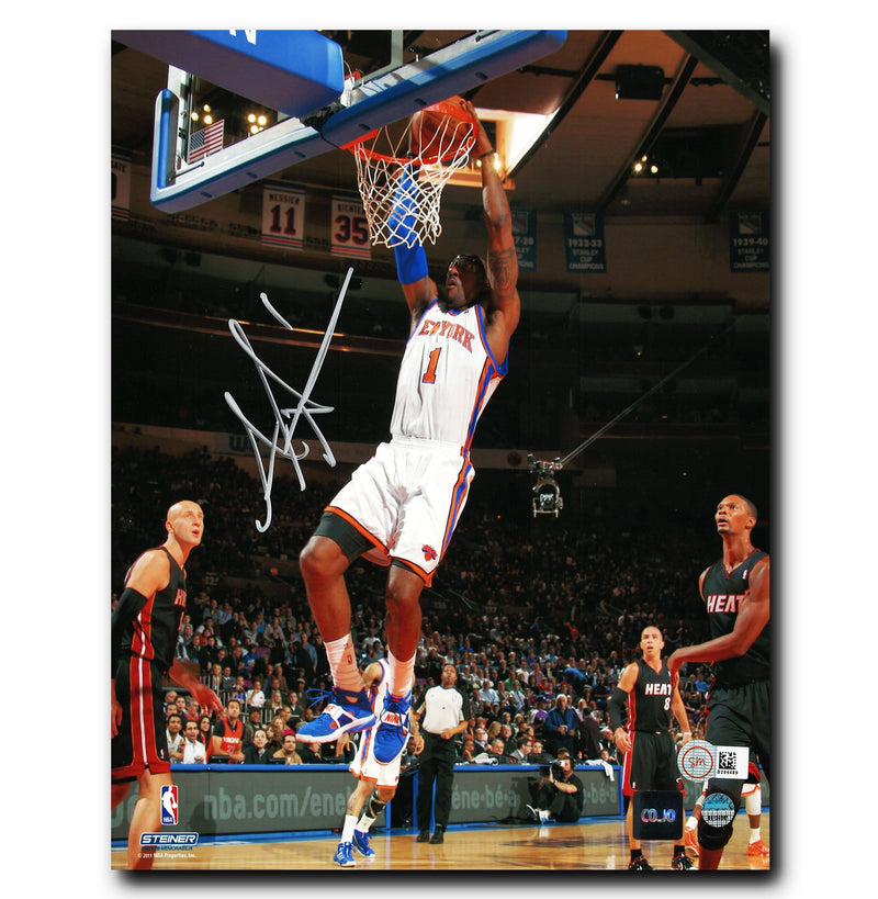 Amar'e Stoudemire New York Knicks Autographed Dunk 8x10 Photo CoJo Sport Collectables