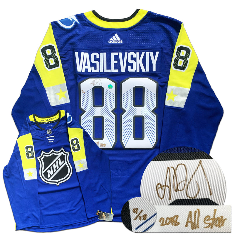Andrei Vasilevskiy Tampa Bay Lightning Autographed Adidas 2018 All Star Limited Edition Jersey CoJo Sport Collectables Inc.