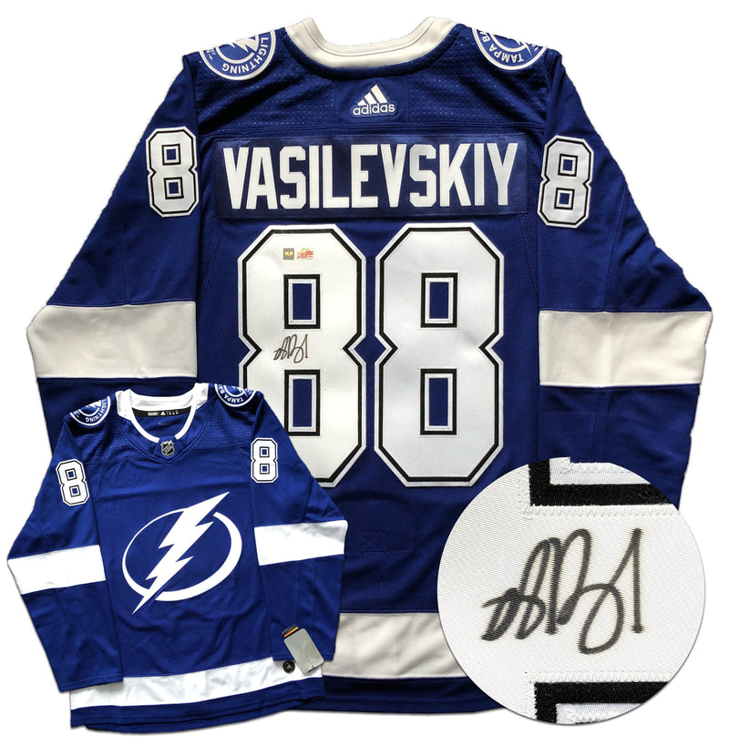 Andrei Vasilevskiy Tampa Bay Lightning Autographed Adidas Pro Jersey CoJo Sport Collectables Inc.