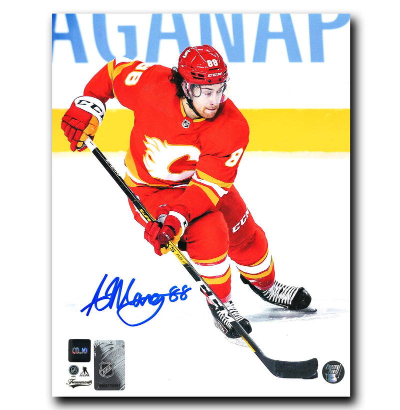 Andrew Mangiapane Calgary Flames Autographed Action 8x10 Photo CoJo Sport Collectables