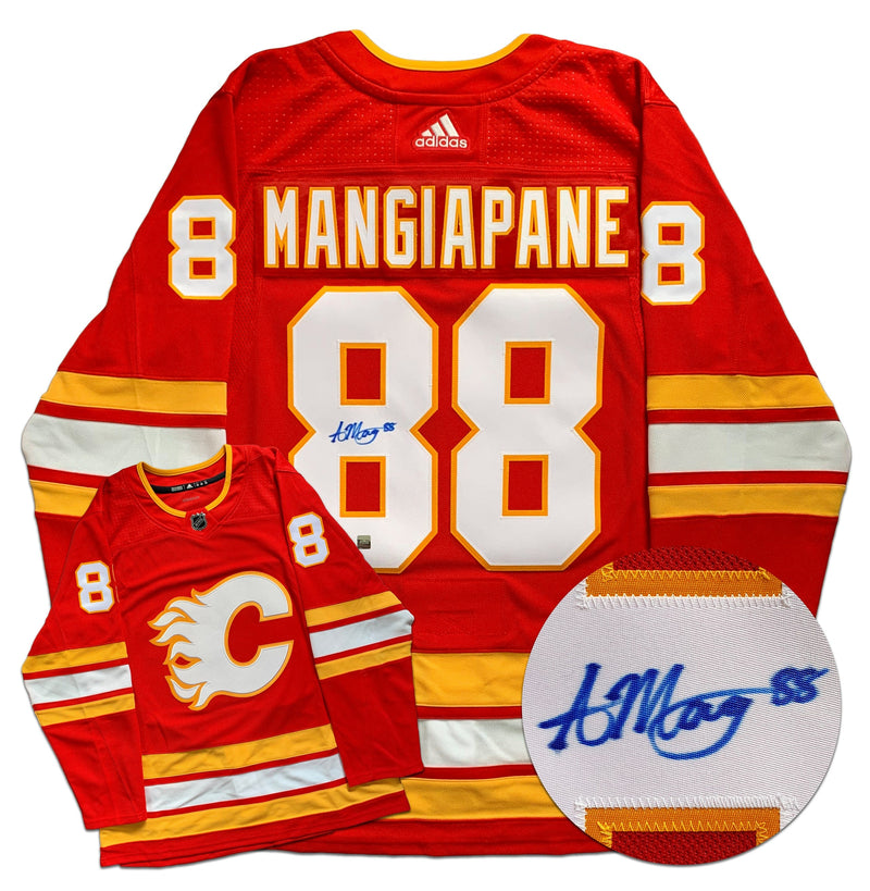 Andrew Mangiapane Calgary Flames Autographed Adidas Pro Jersey CoJo Sport Collectables Inc.