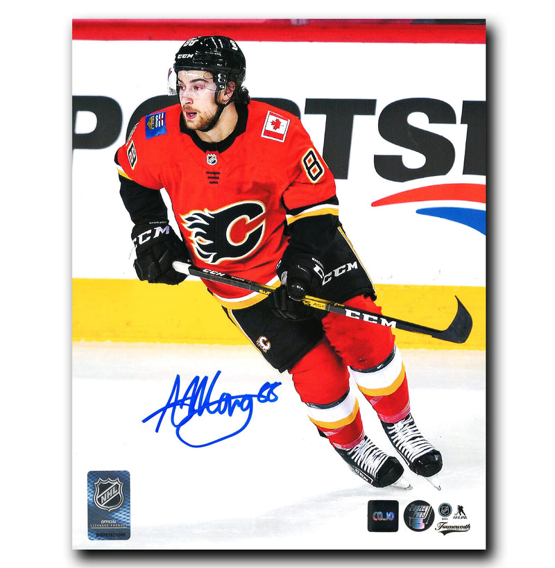 Andrew Mangiapane Calgary Flames Autographed Skating 8x10 Photo CoJo Sport Collectables