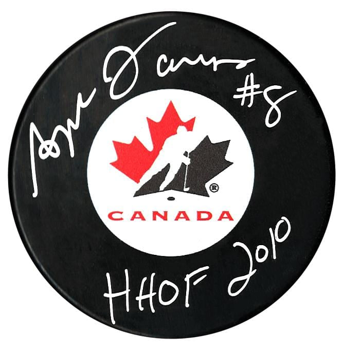Angela James Autographed Team Canada HOF Puck CoJo Sport Collectables Inc.