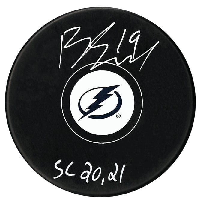 Barclay Goodrow Autographed Tampa Bay Lightning Stanley Cup Inscribed Puck CoJo Sport Collectables Inc.
