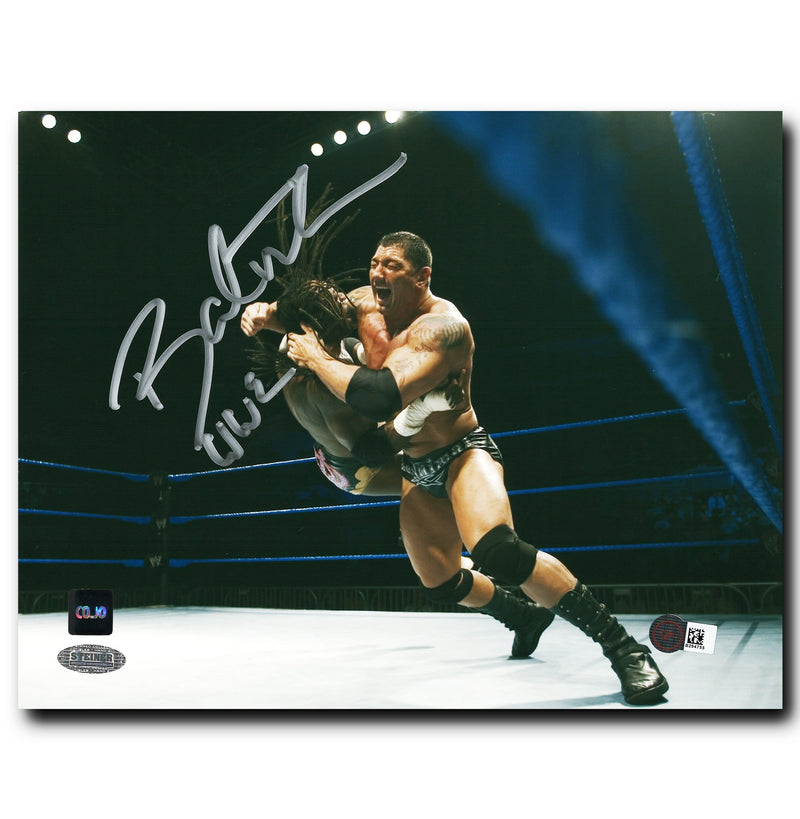 Batista WWE Autographed Action 8x10 Photo CoJo Sport Collectables Inc.