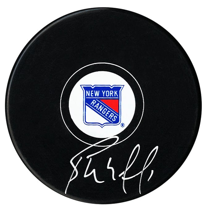Bernie Nicholls Autographed New York Rangers Puck CoJo Sport Collectables Inc.