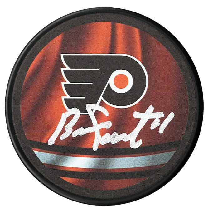 Bernie Parent Autographed Philadelphia Flyers Reverse Retro Puck CoJo Sport Collectables