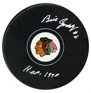 Bill Gadsby Autographed Chicago Blackhawks HOF Puck CoJo Sport Collectables Inc.