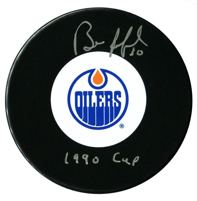 Bill Ranford Autographed Edmonton Oilers 1990 Cup Puck CoJo Sport Collectables Inc.