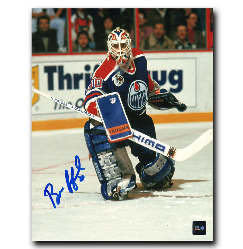 Bill Ranford Edmonton Oilers Autographed Looking Back 8x10 Photo CoJo Sport Collectables Inc.