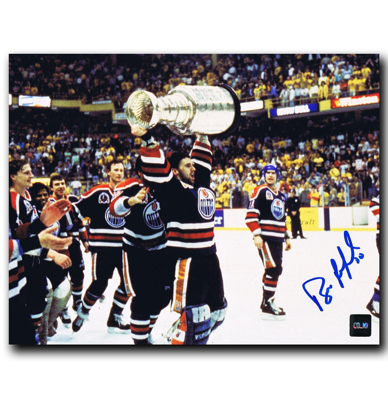 Bill Ranford Edmonton Oilers Autographed Stanley Cup 8x10 Photo CoJo Sport Collectables