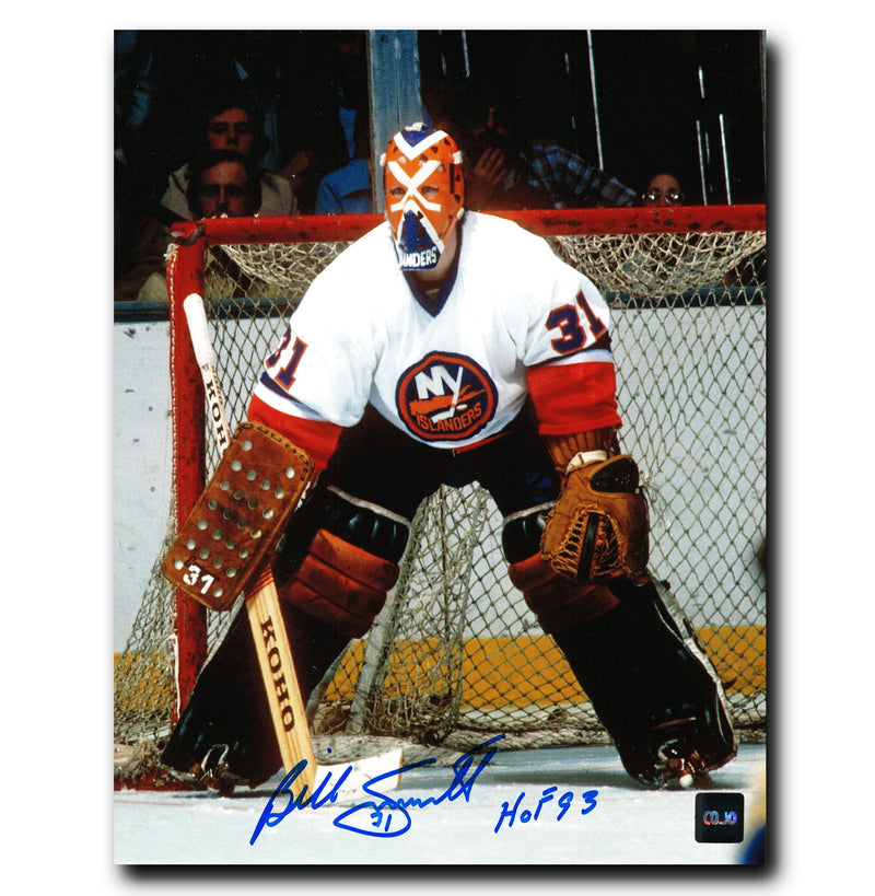 Billy Smith New York Islanders Autographed Vintage Mask 8x10 Photo CoJo Sport Collectables Inc.