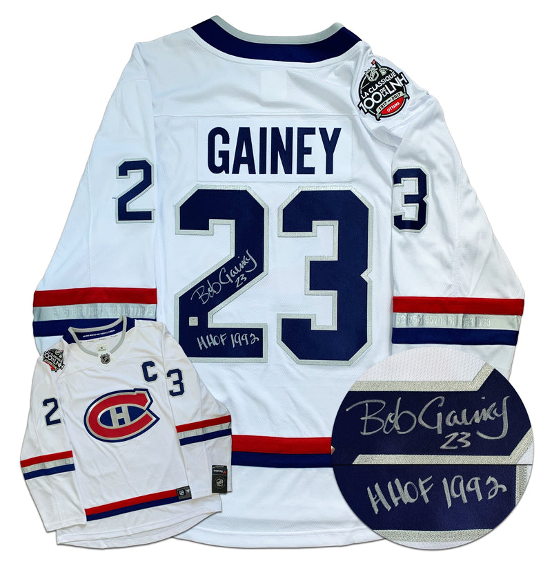 Bob Gainey Montreal Canadiens Autographed HOF Inscribed Fanatics Centennial Jersey CoJo Sport Collectables Inc.