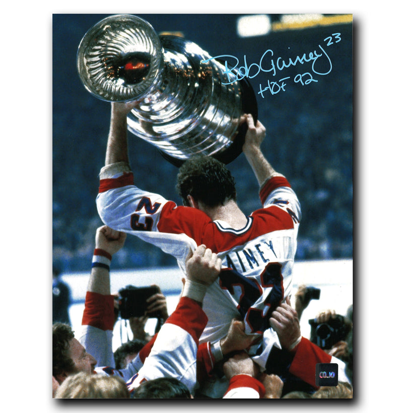 Bob Gainey Montreal Canadiens Autographed Stanley Cup 8x10 Photo CoJo Sport Collectables Inc.