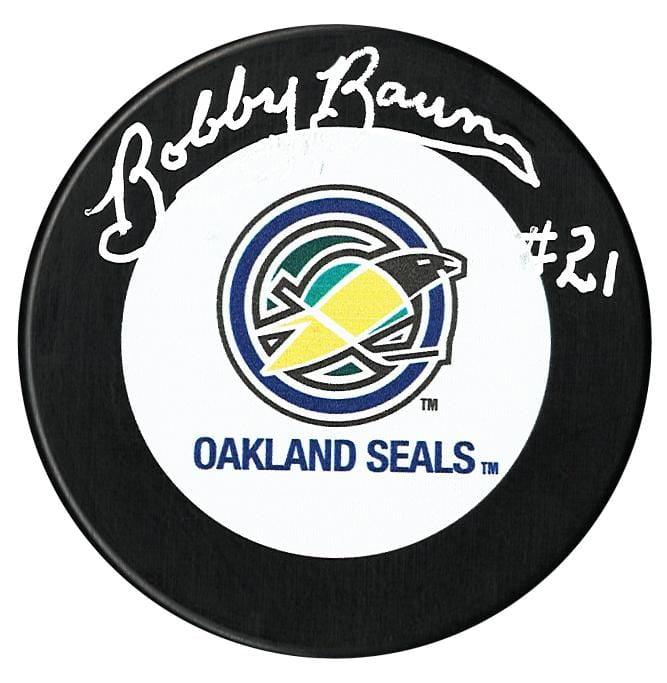 Bobby Baun Autographed Oakland Seals Puck CoJo Sport Collectables Inc.