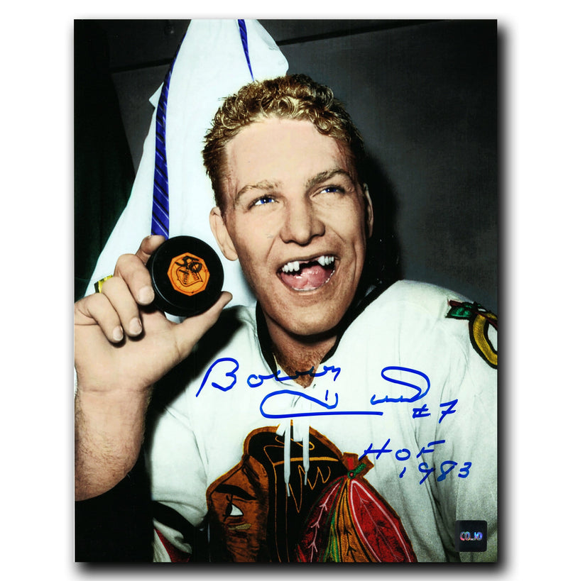Bobby Hull Chicago Blackhawks Autographed 50 Goal Scorer 8x10 Photo CoJo Sport Collectables Inc.