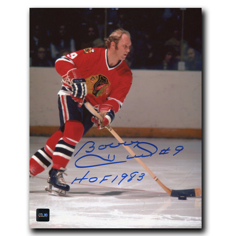 Bobby Hull Chicago Blackhawks Autographed 8x10 HOF Photo CoJo Sport Collectables Inc.