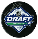 Bowen Byram Colorado Avalanche Autographed 2019 NHL Draft Puck CoJo Sport Collectables