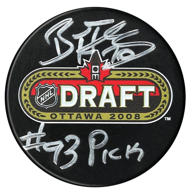 Braden Holtby Autographed 2008 NHL Draft Inscribed Puck CoJo Sport Collectables Inc.