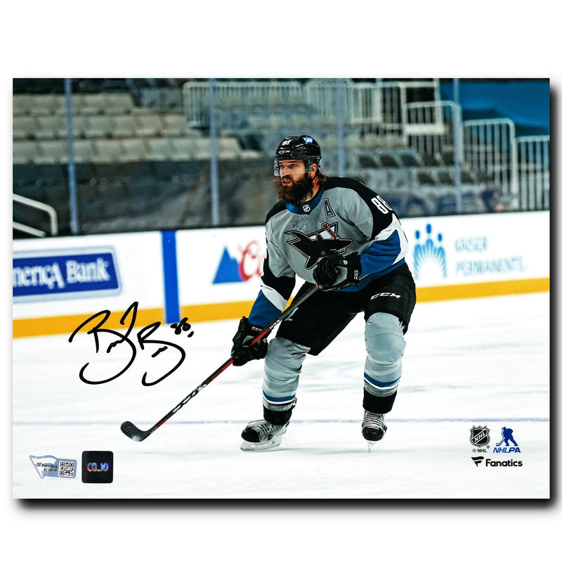Brent Burns San Jose Sharks Autographed Reverse Retro 8x10 Photo CoJo Sport Collectables Inc.