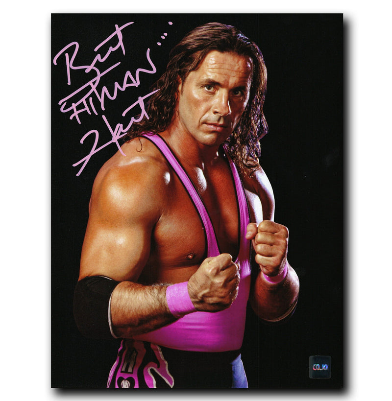 Bret Hitman Hart WWE Autographed 8x10 Photo CoJo Sport Collectables Inc.