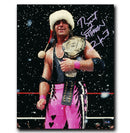 Bret Hitman Hart WWE Autographed Holidays 8x10 Photo CoJo Sport Collectables Inc.