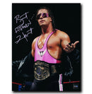 Bret Hitman Hart WWE Autographed Sunglasses 8x10 Photo CoJo Sport Collectables Inc.