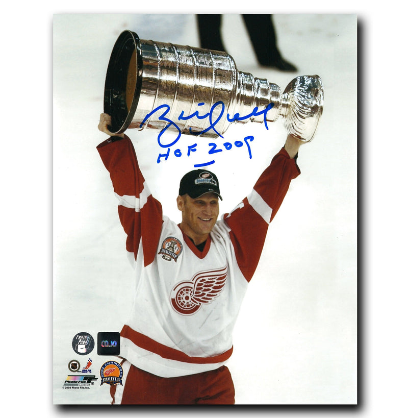 Brett Hull Detroit Red Wings Autographed 2002 Stanley Cup 8x10 Photo CoJo Sport Collectables Inc.