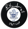 Brian Conacher Autographed Toronto Maple Leafs 1967 Cup Inscribed Puck CoJo Sport Collectables