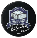 Brian Conacher Autographed Toronto Maple Leafs Memories & Dreams Puck CoJo Sport Collectables