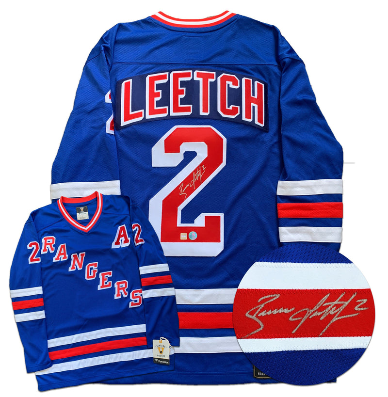 Brian Leetch New York Rangers Autographed Fanatics Vintage Jersey CoJo Sport Collectables