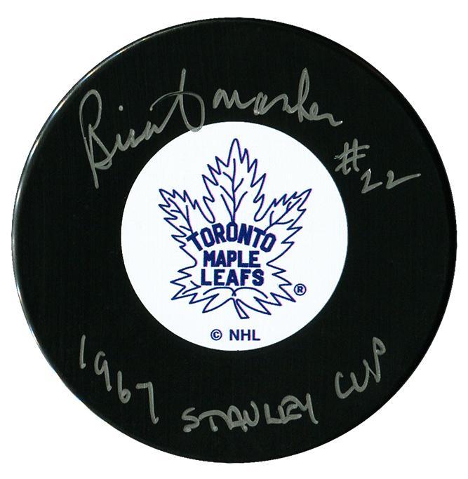 Brian Conacher Autographed Toronto Maple Leafs Stanley Cup Puck CoJo Sport Collectables Inc.