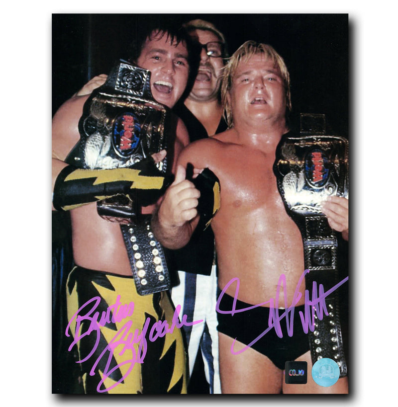 Brutus The Barber Beefcake and Greg Valentine WWE Dual Autographed 8x10 Photo CoJo Sport Collectables Inc.