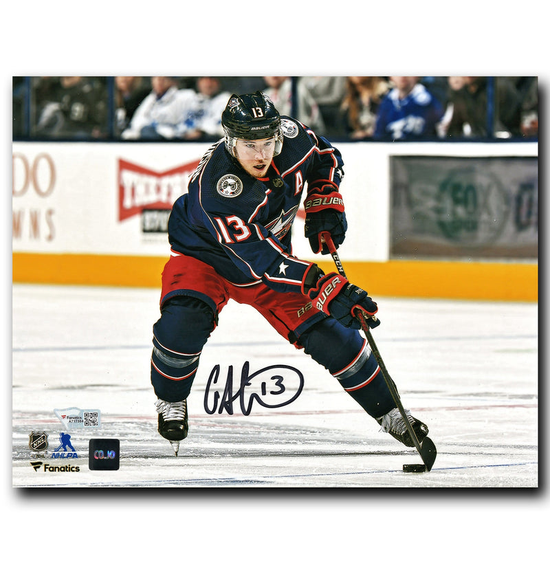 Cam Atkinson Columbus Blue Jackets Autographed Action 8x10 Photo CoJo Sport Collectables