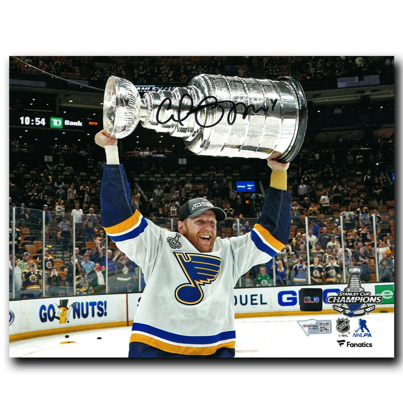 Carl Gunnarsson St. Louis Blues Autographed 2019 Stanley Cup 8x10 Photo CoJo Sport Collectables Inc.