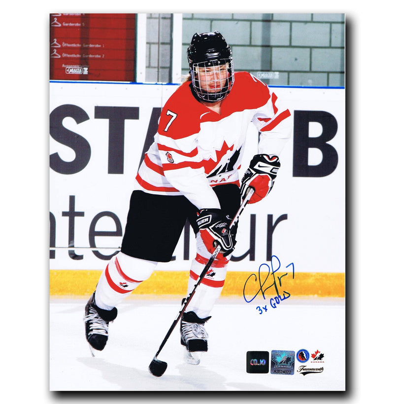 Cherie Piper Team Canada Autographed 8x10 Photo CoJo Sport Collectables