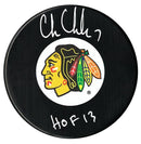 Chris Chelios Autographed Chicago Blackhawks HOF Puck CoJo Sport Collectables Inc.