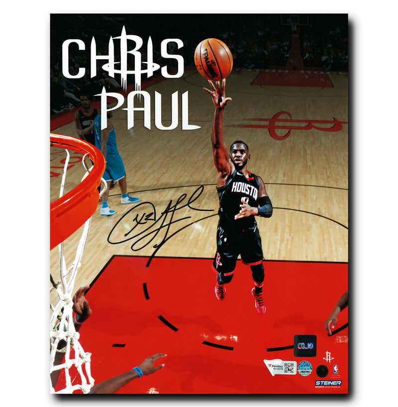 Chris Paul Houston Rockets Autographed Shooting 8x10 Photo CoJo Sport Collectables Inc.