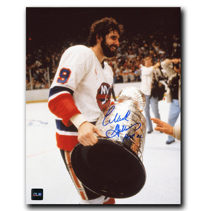 Clark Gillies New York Islanders Autographed Stanley Cup 8x10 Photo CoJo Sport Collectables