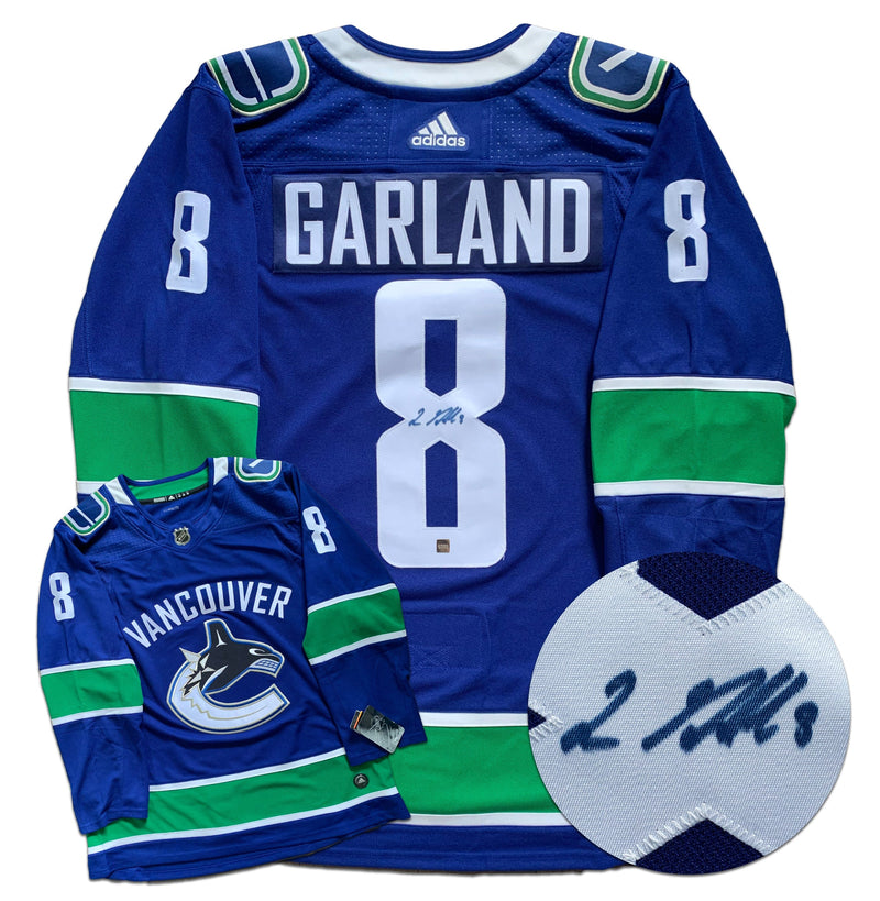 Conor Garland Vancouver Canucks Autographed Adidas Pro Jersey CoJo Sport Collectables Inc.